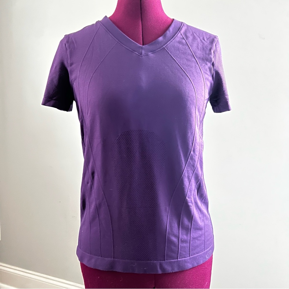 Champion C9 Purple Compression V-Neck Top, Small